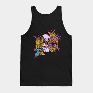 Zombie Head Skeleton Tank Top